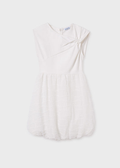 Vestido combinado chica