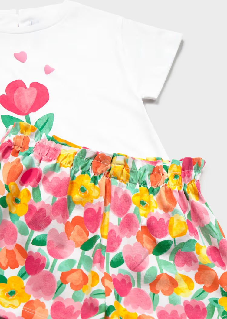 Conjunto de 3 piezas para bebé con pantalón corto
