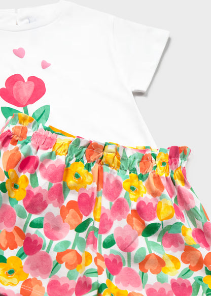 Conjunto de 3 piezas para bebé con pantalón corto