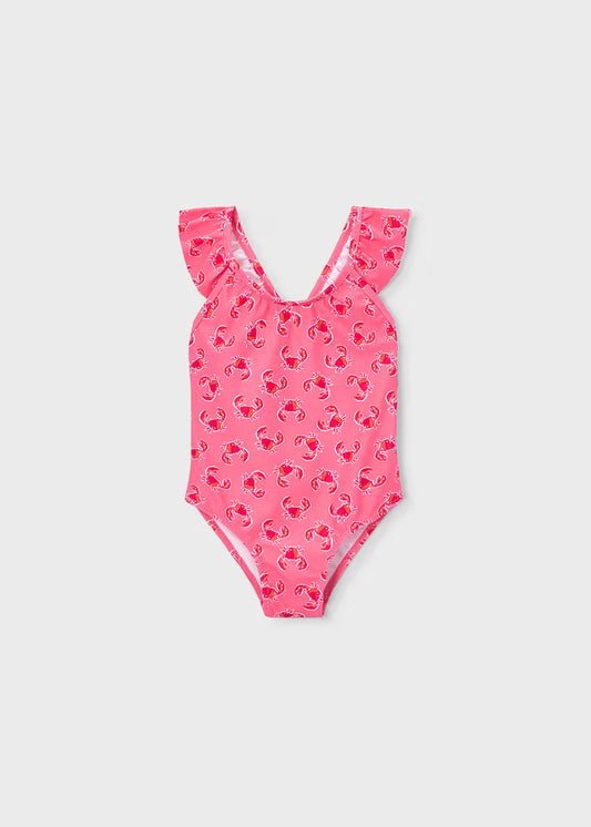 Bañador volantes estampado niña