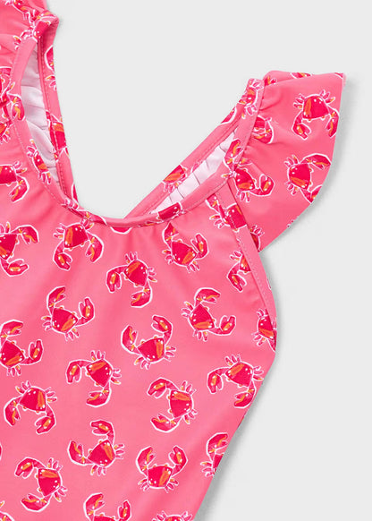 Bañador volantes estampado niña