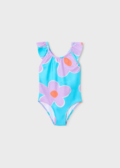 Bañador volantes estampado niña