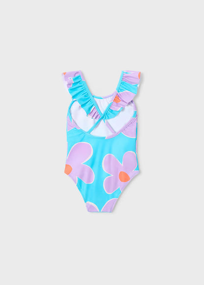 Bañador volantes estampado niña