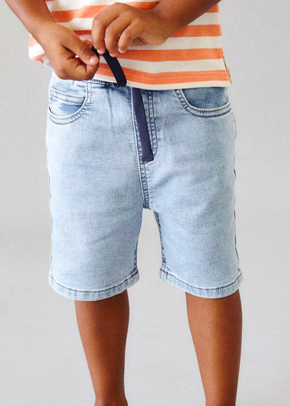 Bermuda vaquera jogger niño