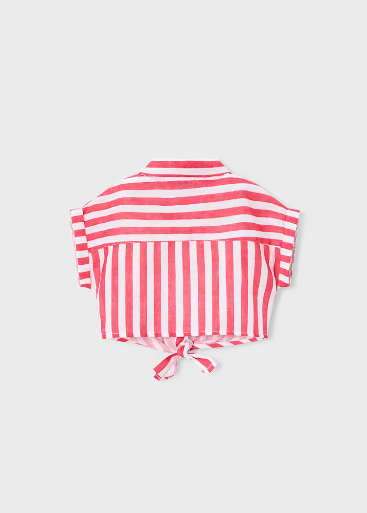 Blusa estampada con top niña