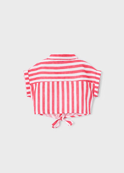 Blusa estampada con top niña