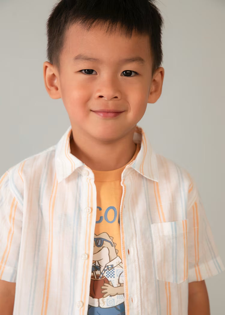 Camisa con lino niño