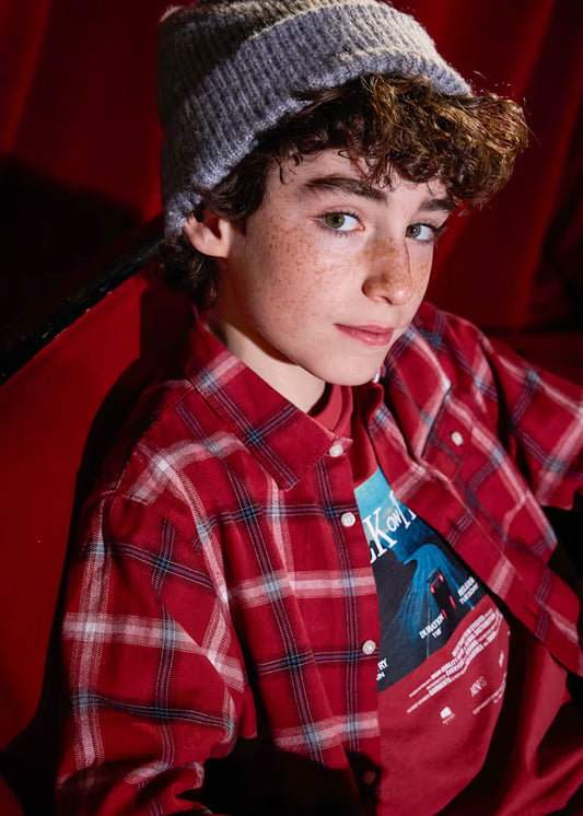 Camisa cuadros franela chico