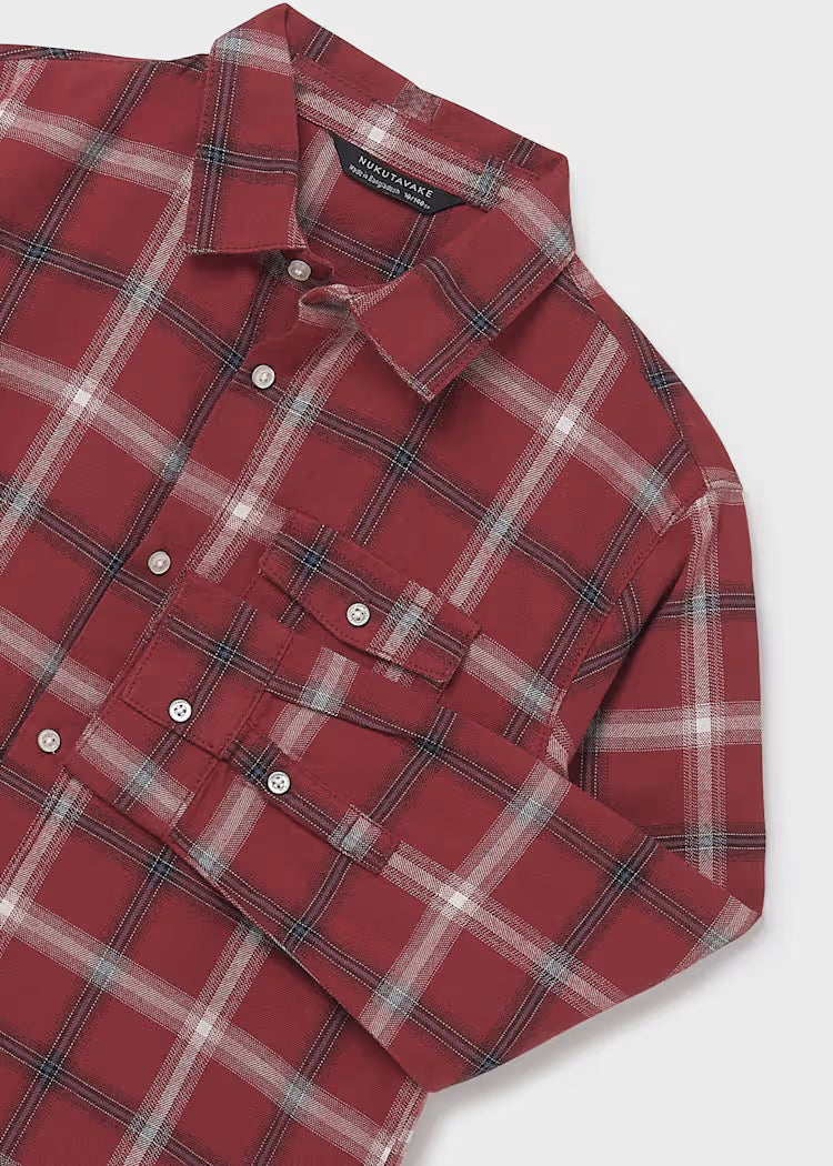 Camisa cuadros franela chico