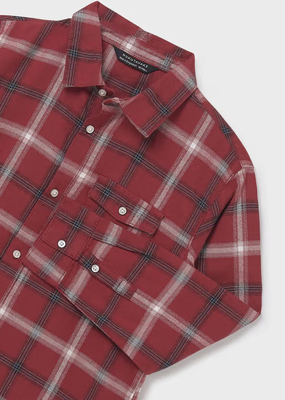 Camisa cuadros franela chico