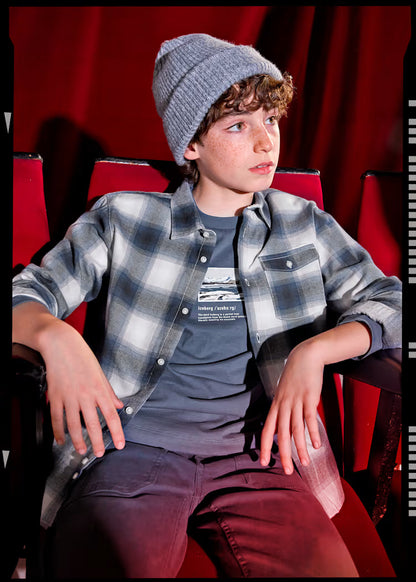 Camisa cuadros franela chico