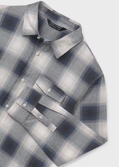 Camisa cuadros franela chico