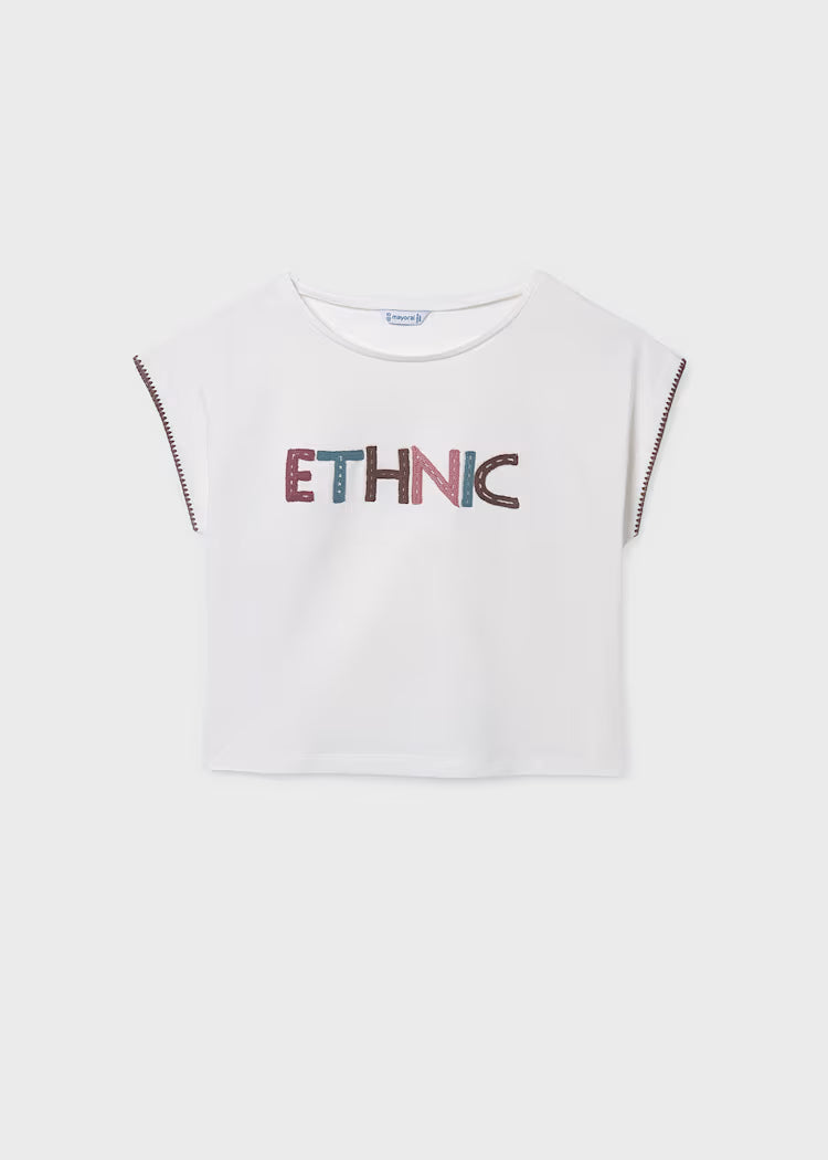 Camiseta aplique chica