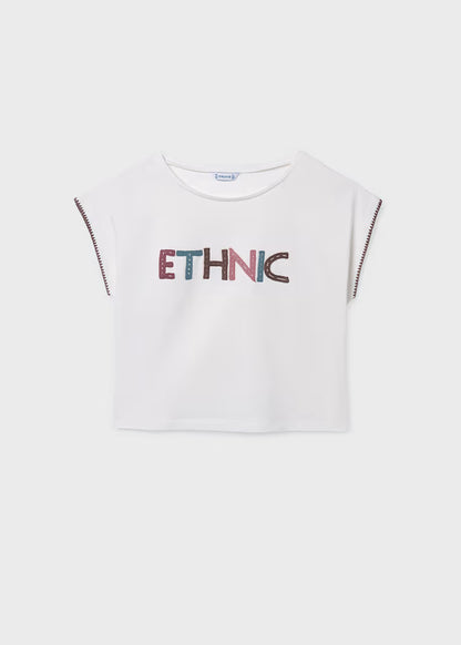 Camiseta aplique chica