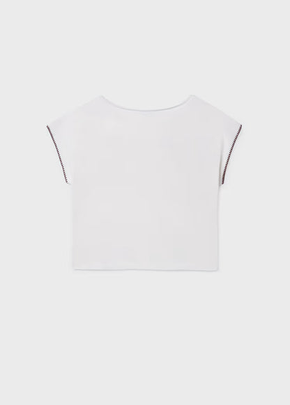 Camiseta aplique chica