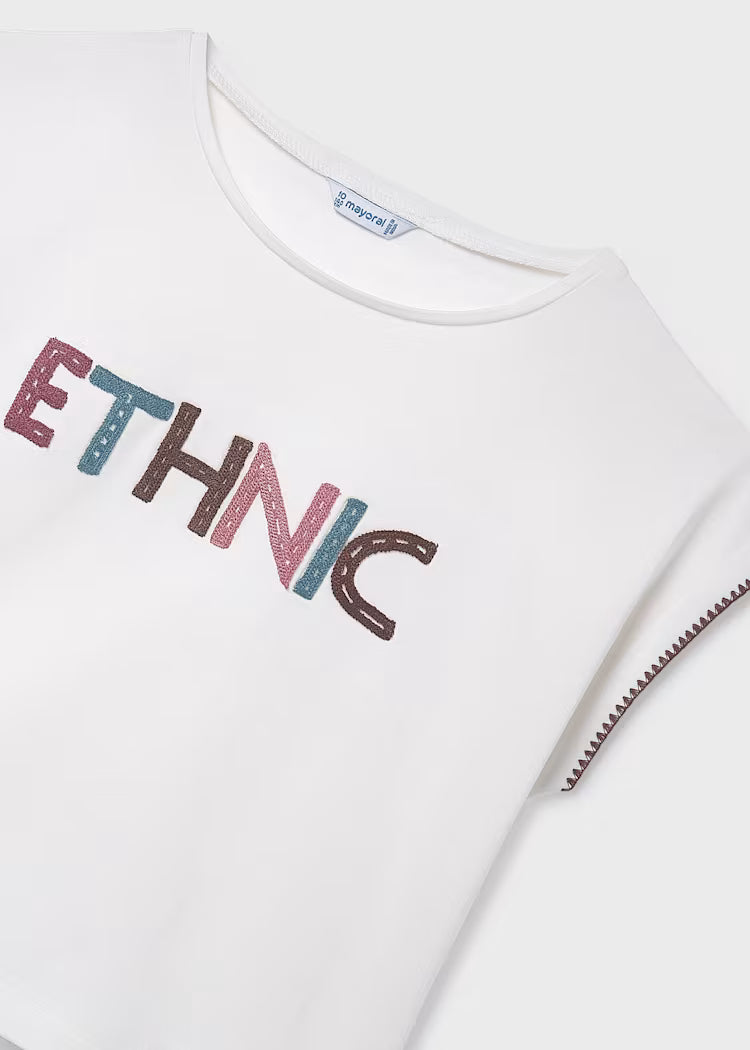 Camiseta aplique chica