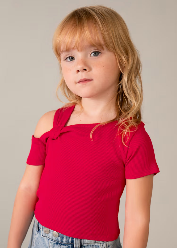 Camiseta asimétrica niña