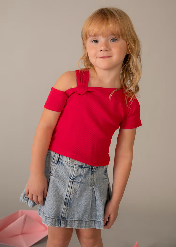Camiseta asimétrica niña
