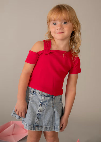 Camiseta asimétrica niña
