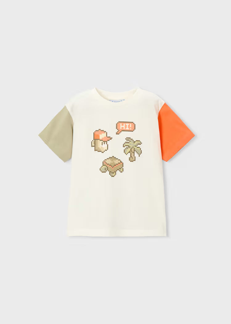 Camiseta combinada niño