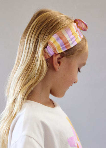 Camiseta con coletero estampado niña