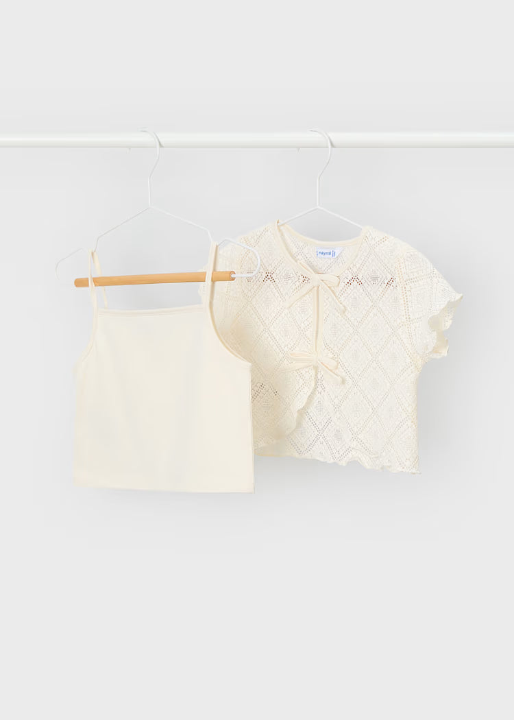 Camiseta crochet niña