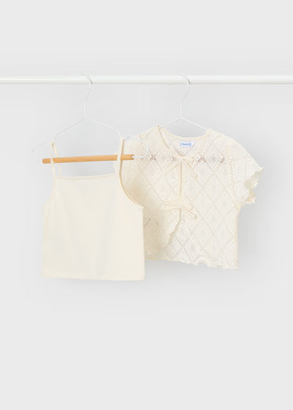 Camiseta crochet niña