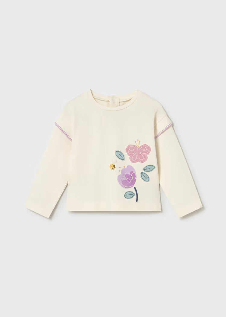 Camiseta de manga larga bebé