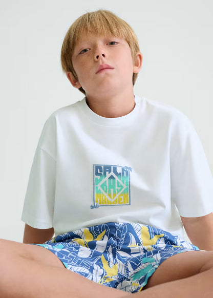 Camiseta estampada chico