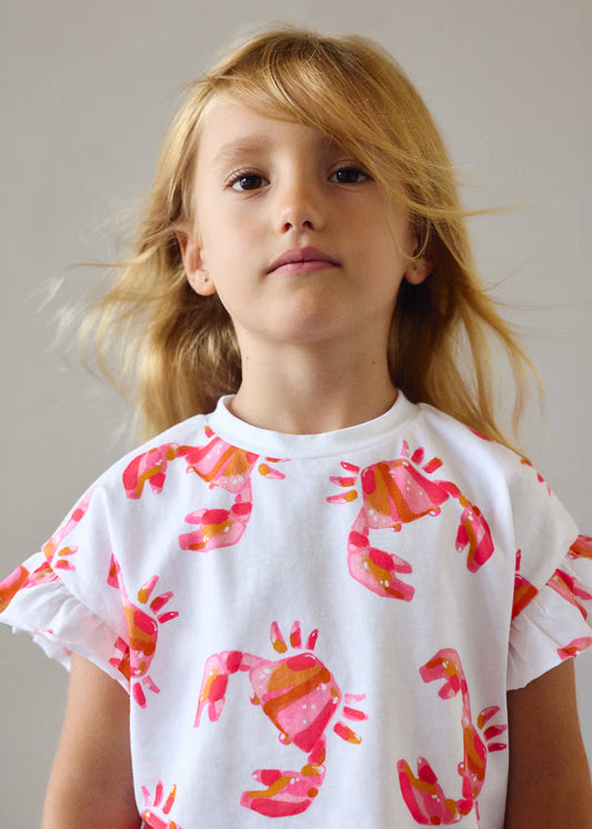 Camiseta estampada niña