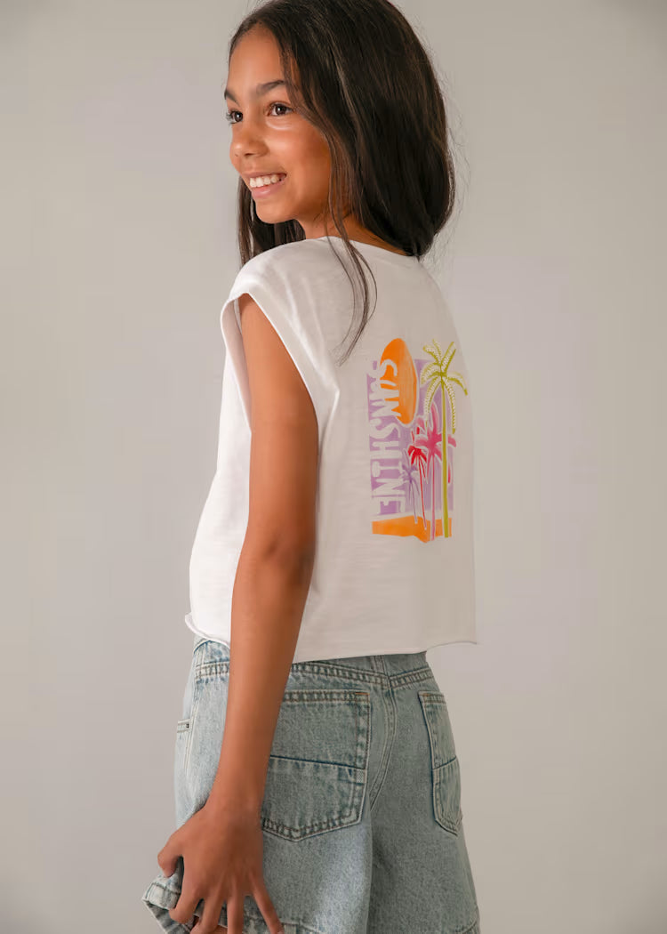 Camiseta estampado chica