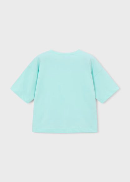 Camiseta hombro caído niña