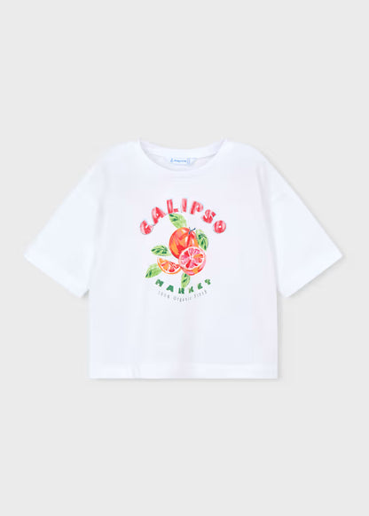 Camiseta hombro caído niña