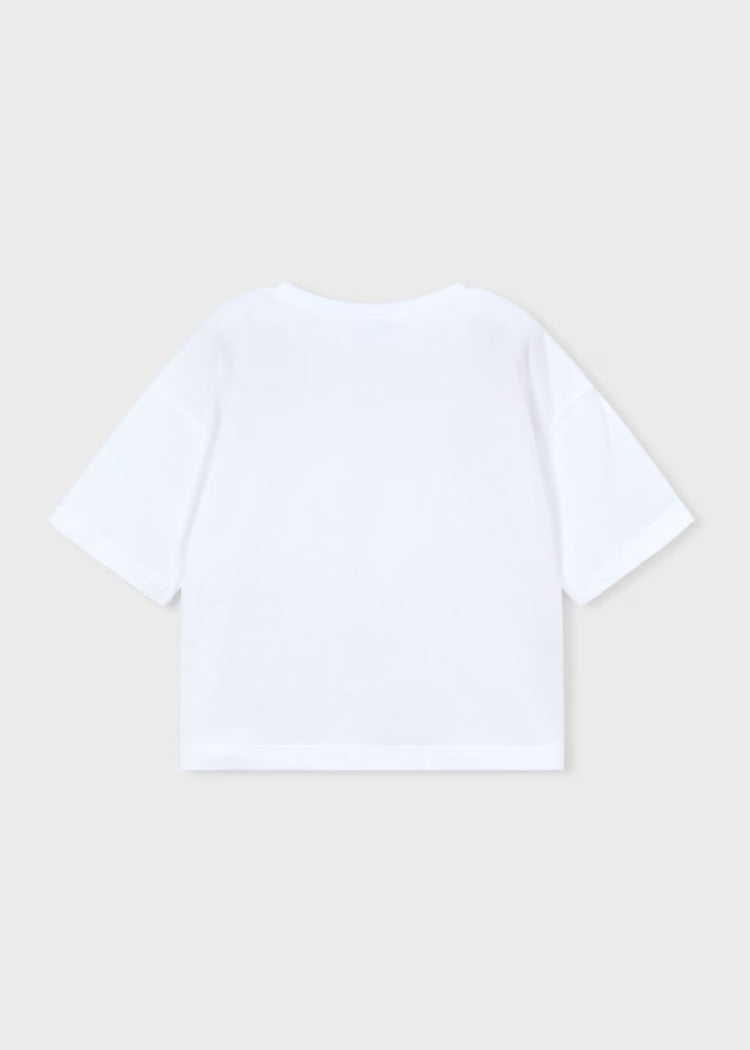 Camiseta hombro caído niña