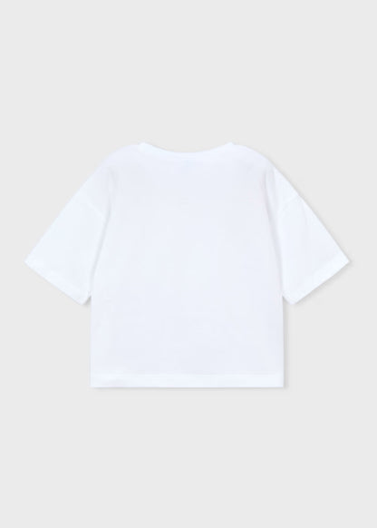 Camiseta hombro caído niña