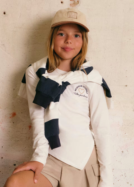 Camiseta recogedor lateral chica