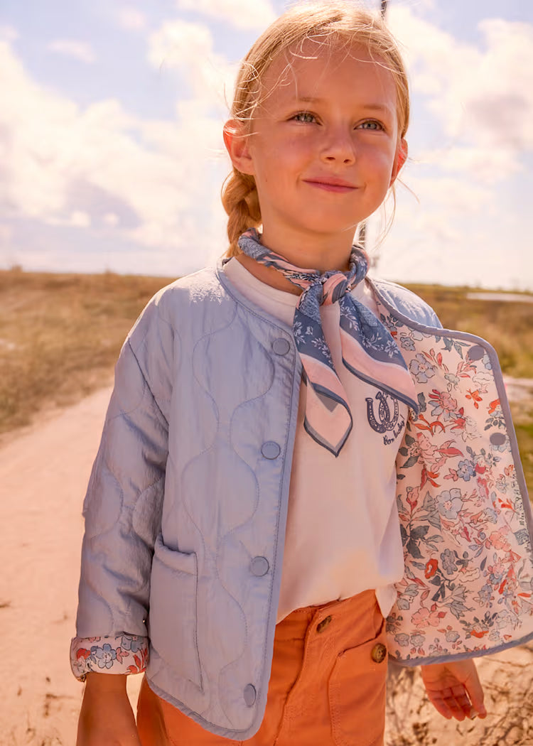 Chaqueta reversible acolchada niña