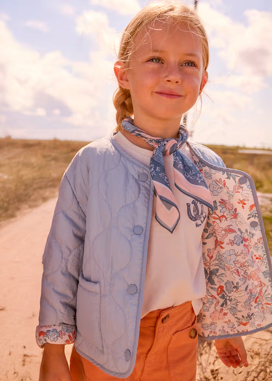 Chaqueta reversible acolchada niña