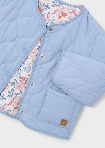 Chaqueta reversible acolchada niña