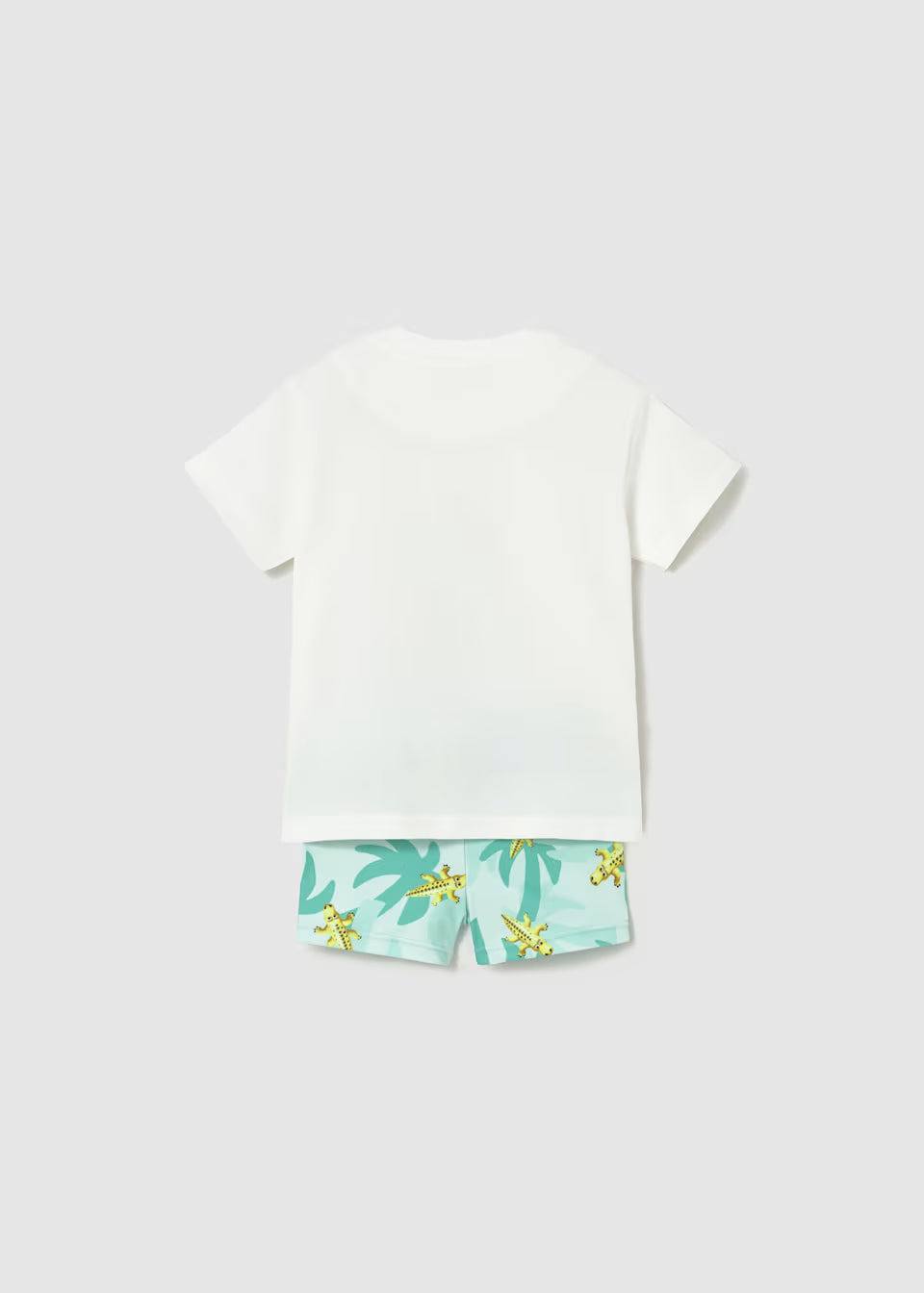 Conjunto bañador y camiseta protección solar bebé