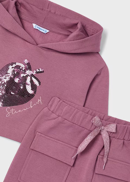 Conjunto falda sudadera niña