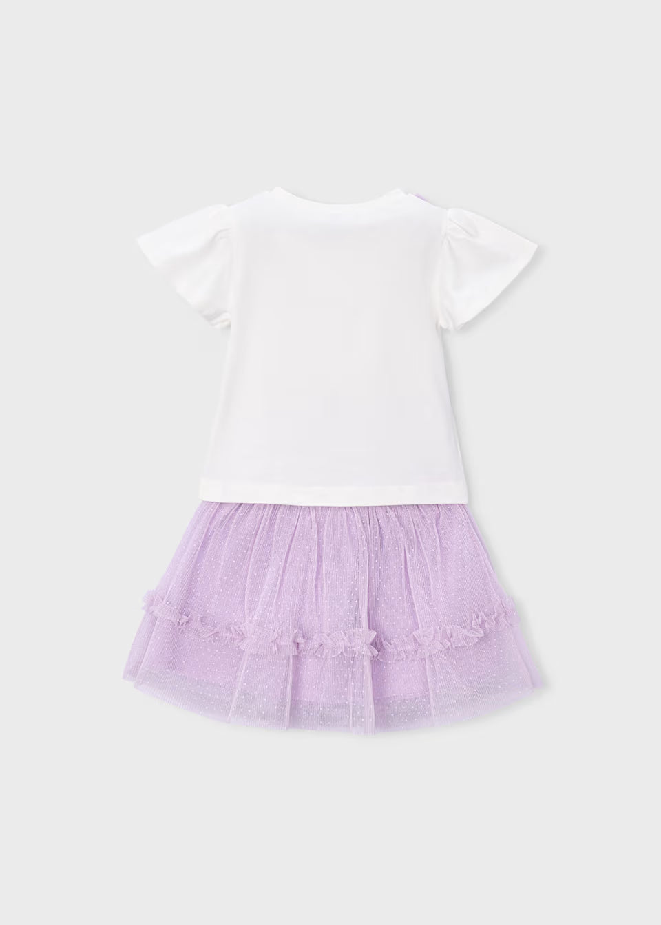 Conjunto falda tul y camiseta niña