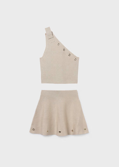 Conjunto falda y top chica