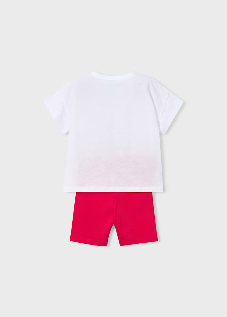 Conjunto legging ciclista y camiseta niña