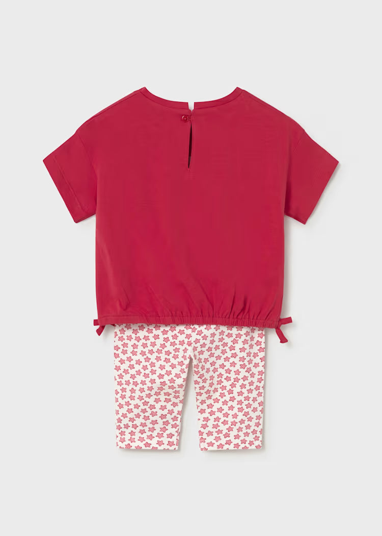 Conjunto legging estampado y camiseta bebé
