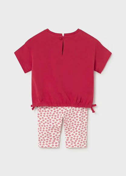 Conjunto legging estampado y camiseta bebé