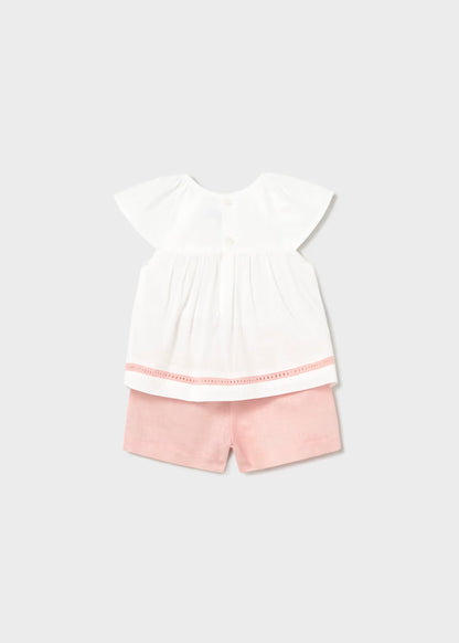 Conjunto pantalón corto y blusa bebé