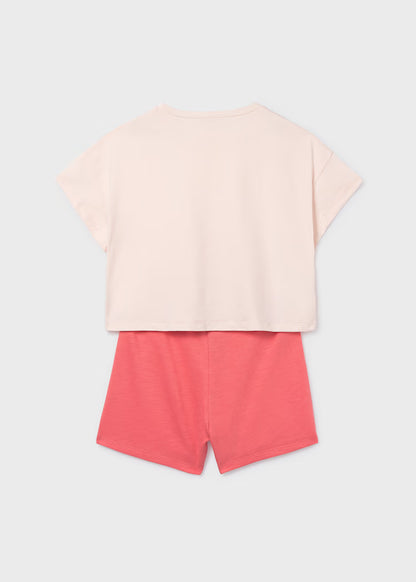 Conjunto pantalón corto y camiseta sol chica