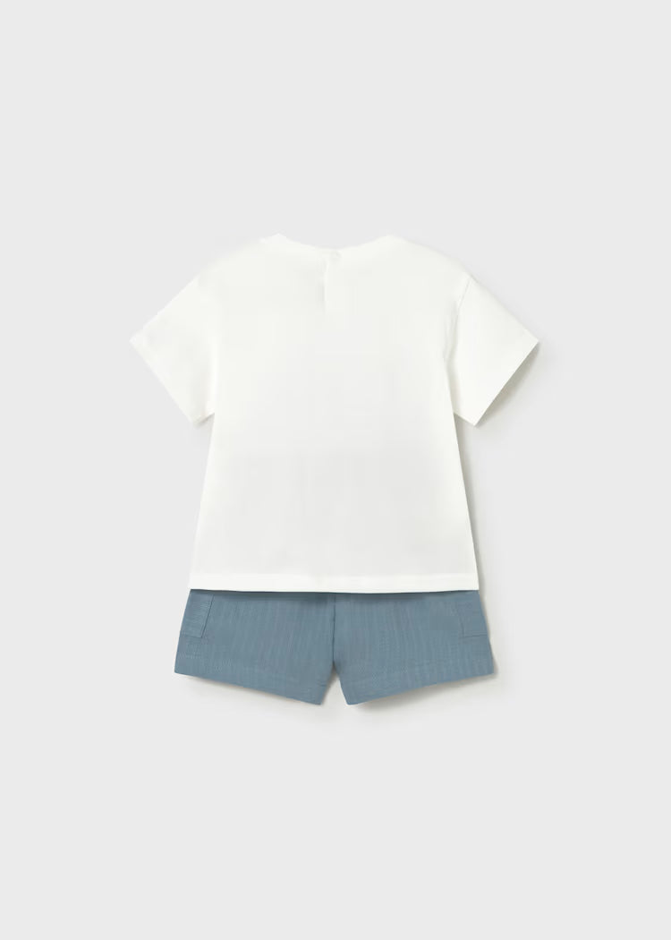 Conjunto pantalón y camiseta animalitos bebé