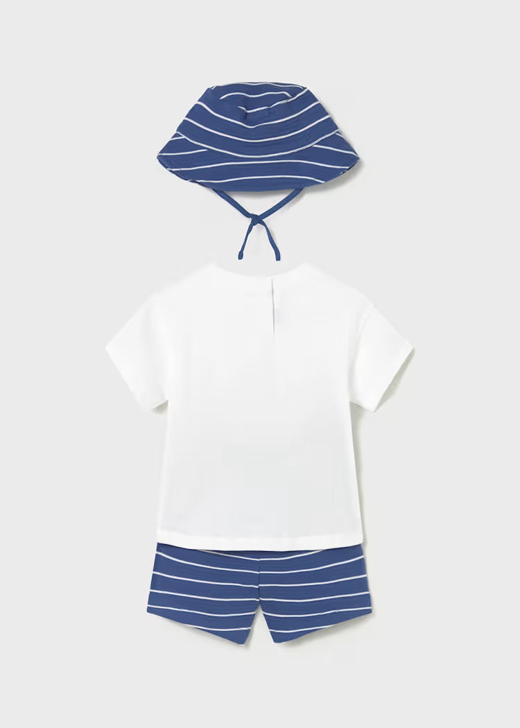 Conjunto punto 3 piezas con gorro bebé